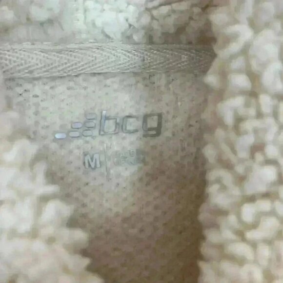 BCG SHERPA‎ TURTLENECK LONG SLEEVE PULLOVER FRONT POCKET CREAM SIZE M - Picture 5 of 8